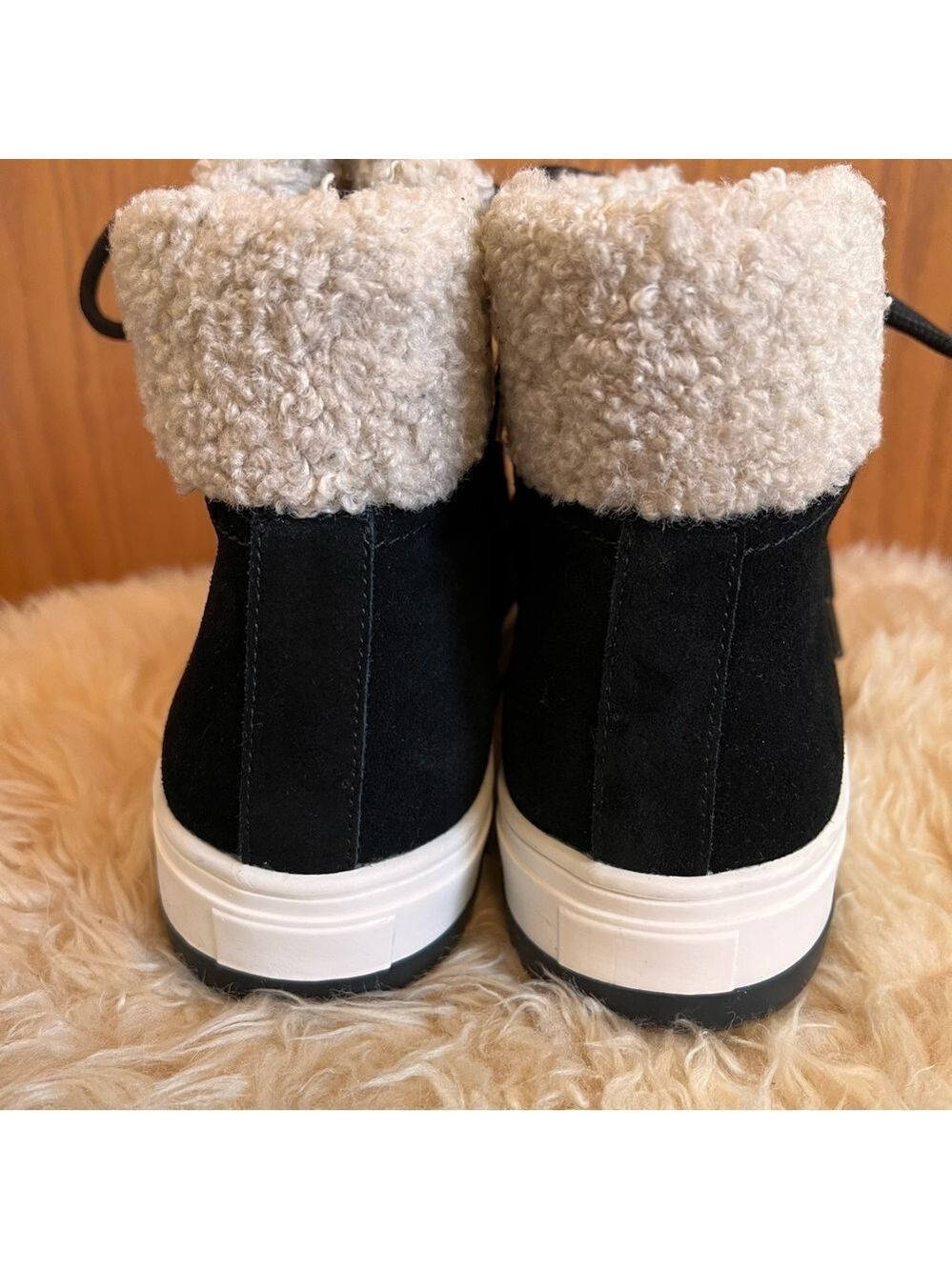 Blondo Shylo Black Suede Hiking Sneakers Sz-9 - Picture 4 of 10